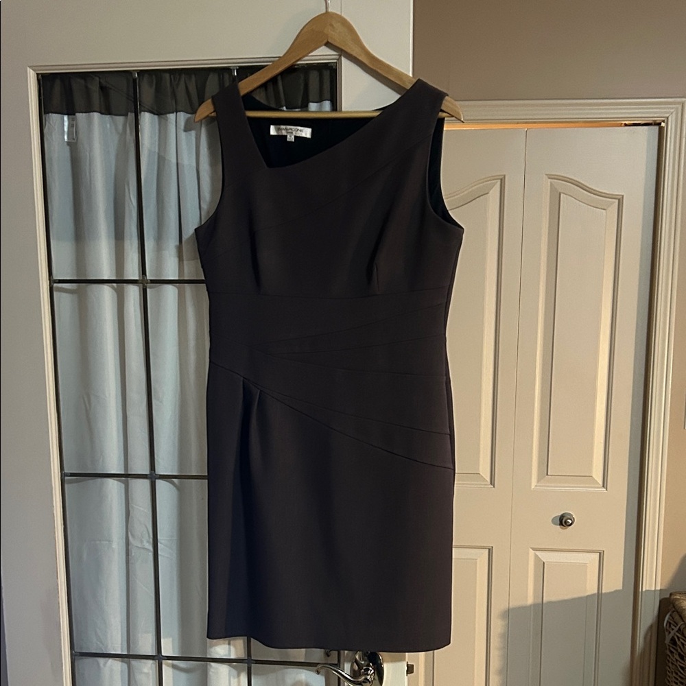 Evan Picone dark brown/grey Midi Dress
